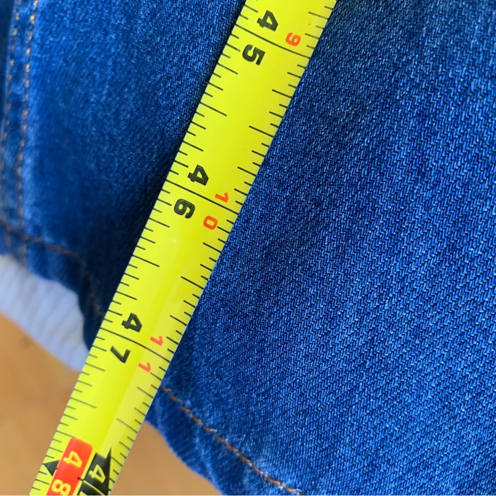 Me + Em Denim Jean Dress Women’s Size 4 Long Zip - Picture 5 of 5
